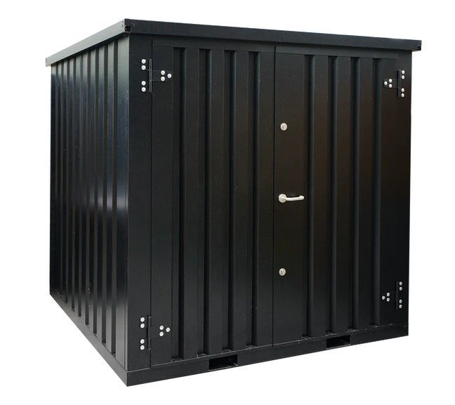 Conteneur de stockage 2 x 2 mètres – avec double porte