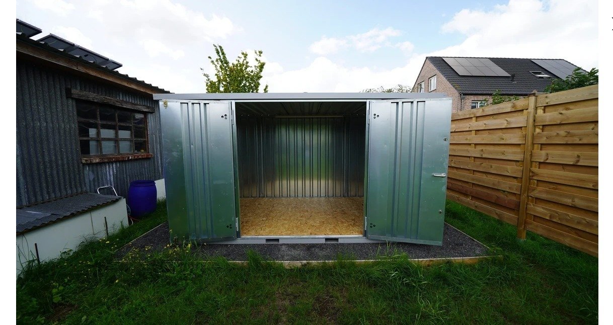 Conteneur de stockage 4 x 2 mètres – avec double porte grand coté – Image 3