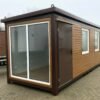 Tonnelle de jardin en conteneur Living 6x2,40 mètres en design bois