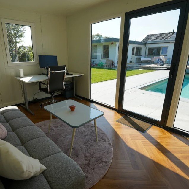 Conteneur Maison Bureau 6×3 mètres modèle Stockholm avec sanitaires et cuisine – Image 12