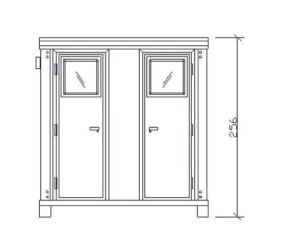 Conteneur Sanitaire SS1 neuf avec 2 WC et 2 Lave-mains – Image 8